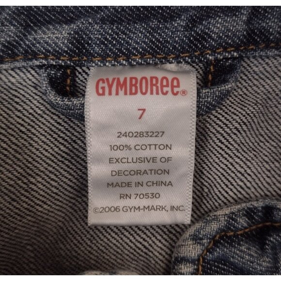 Gymboree Y2K Girls Denim Vest Size 7 Full Zip Embroidered Crown Vintage Blue - Picture 4 of 5